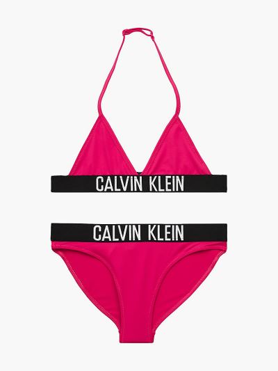 Calvin Klein Ruhák HU431303 | Calvin Klein Intense Power Triangle Lány Bikini Szett Rózsaszín